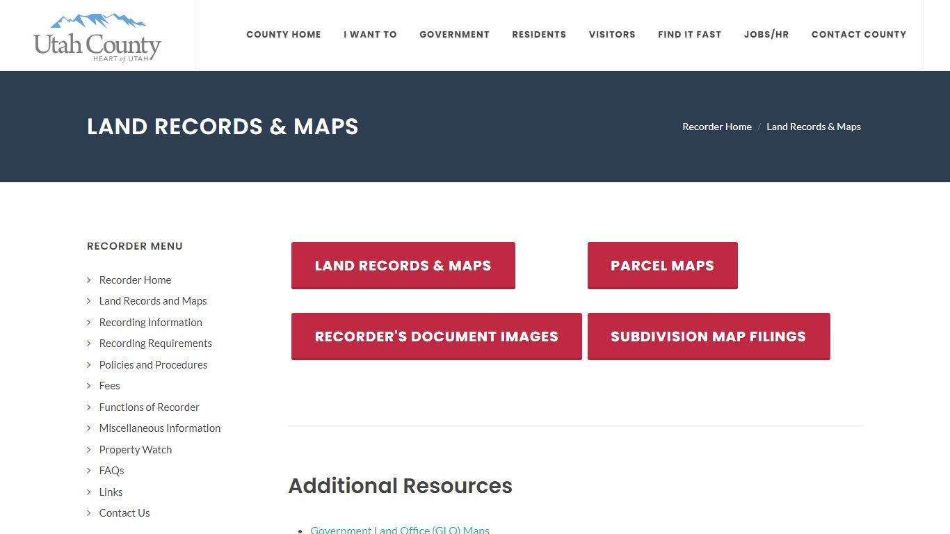 Land Records & Maps | Utah County Recorder